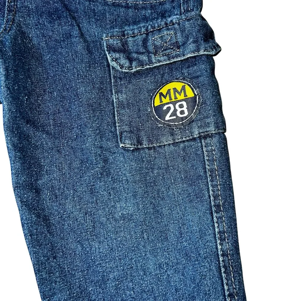 Vintage Disney Baby Y2K Mickey Mouse 28 cargo denim pants size 24 months